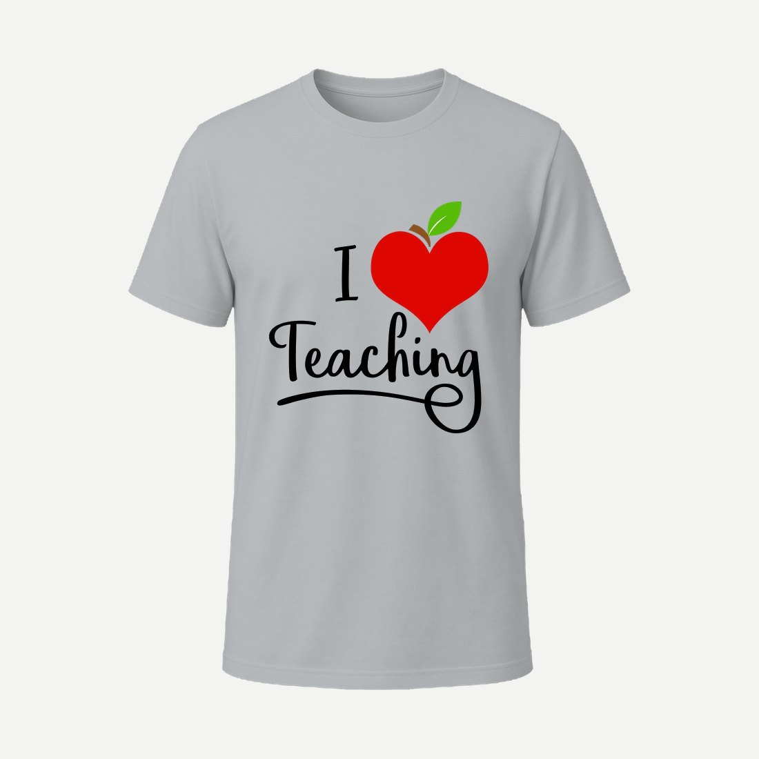 Apple Heart I Love Teaching Charcoal
