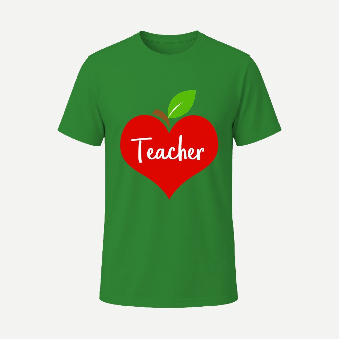 Apple Heart Teacher Green