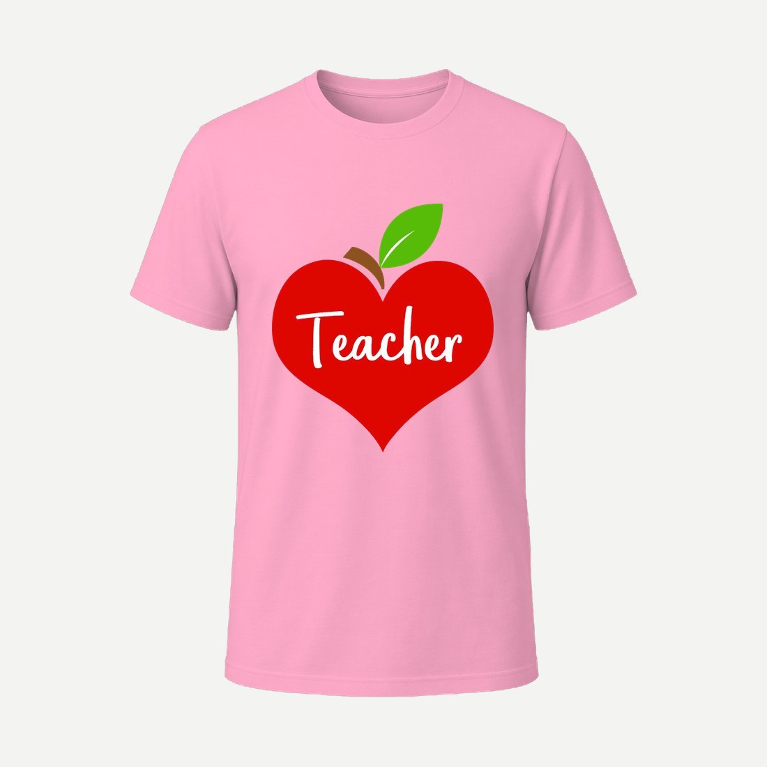 Apple Heart Teacher Pink