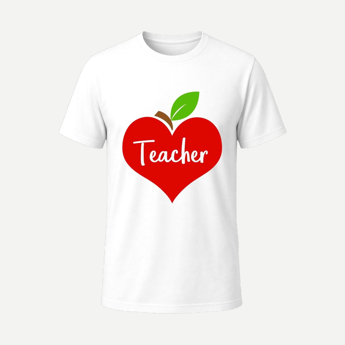 Apple Heart Teacher White