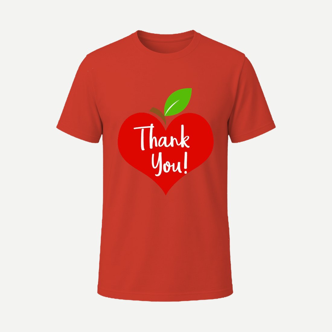 Apple Heart Thanks You Red
