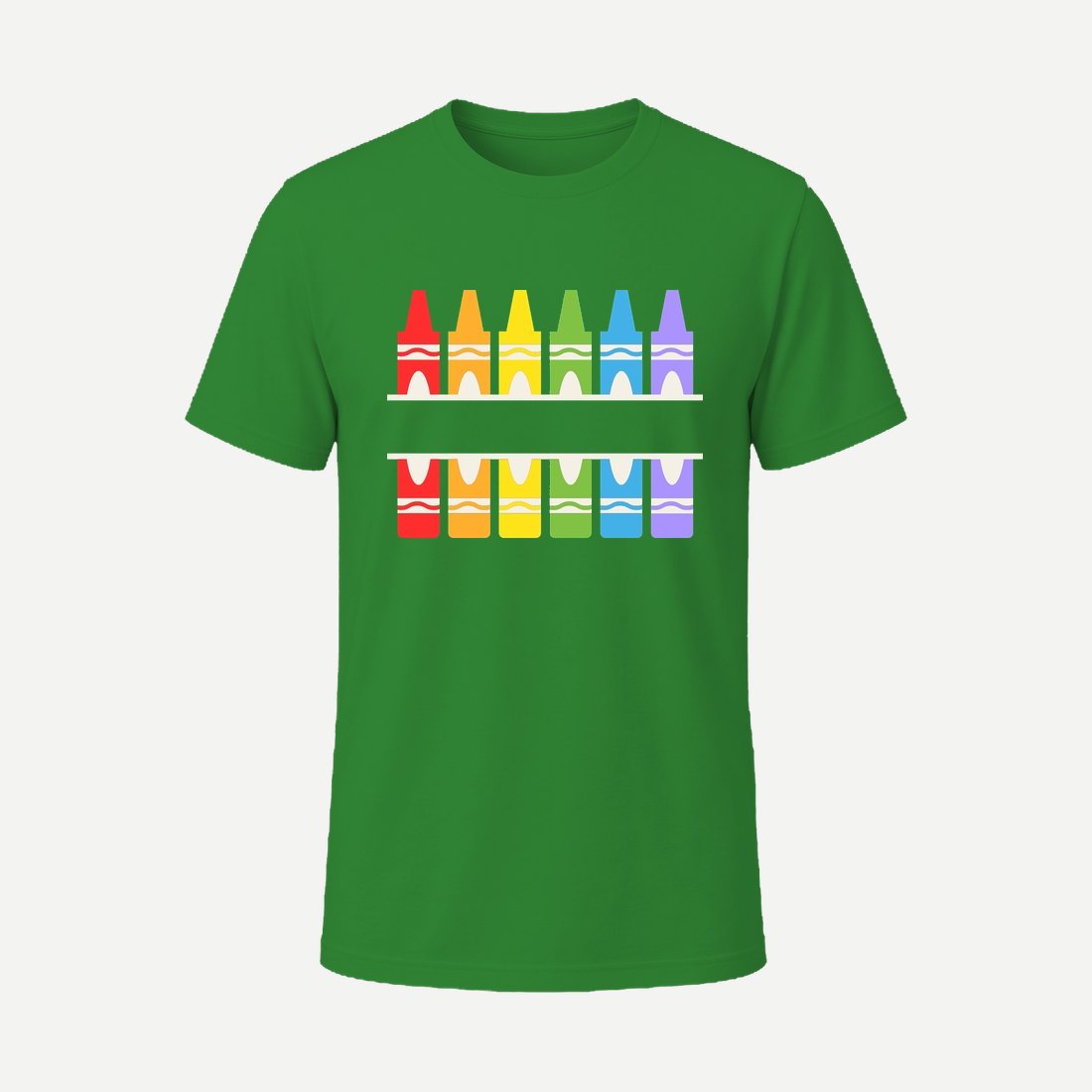 Crayon Split Monogram Green