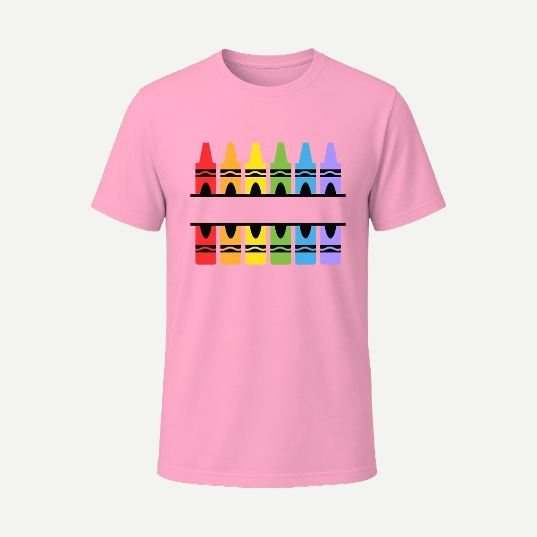 Crayon Split Monogram Pink
