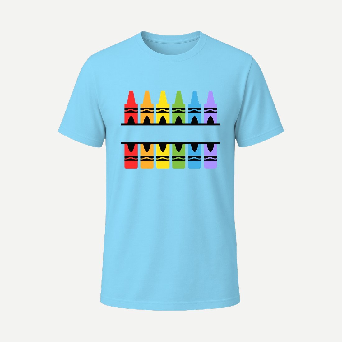 Crayon Split Monogram Sky Blue