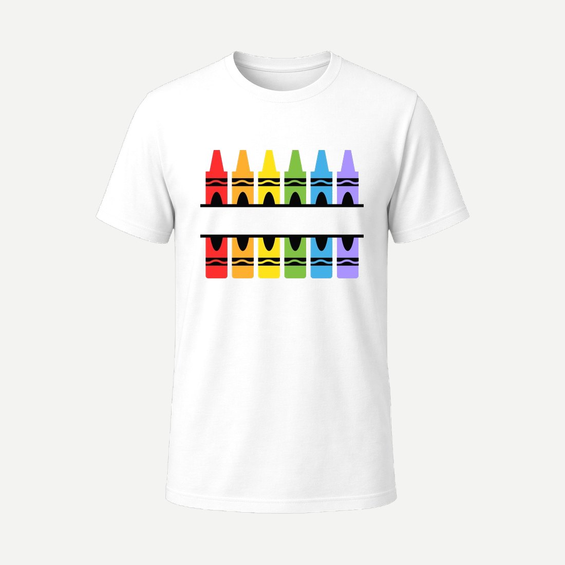 Crayon Split Monogram White