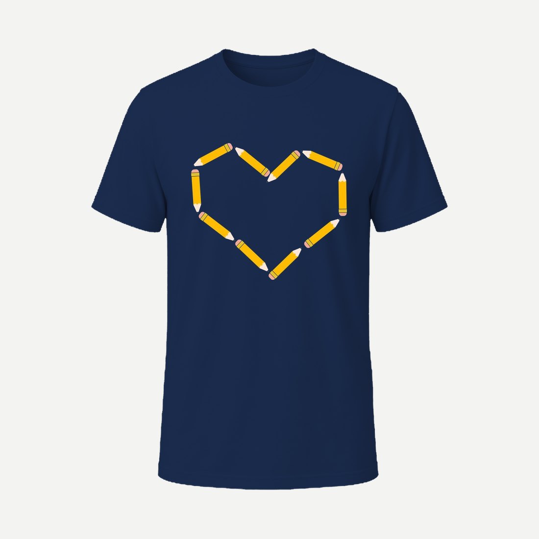 Heart Pencil 06 Navy