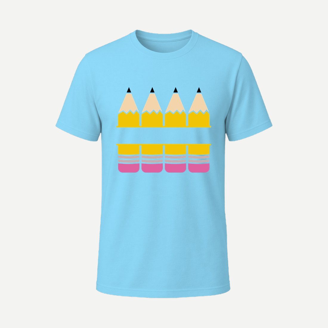 Pencil Monogram 03 Sky Blue