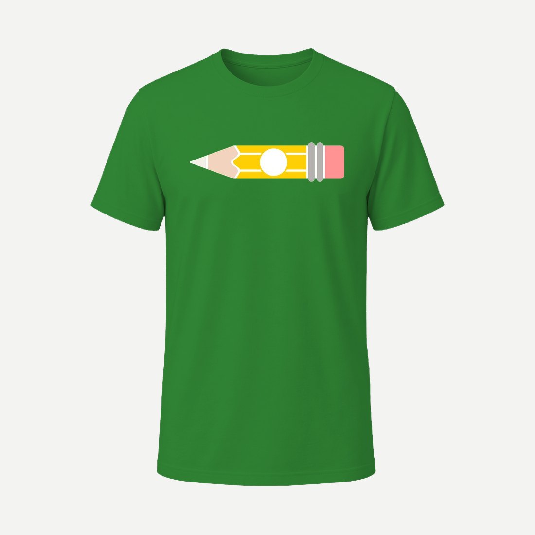 Pencil Monogram Circle Green