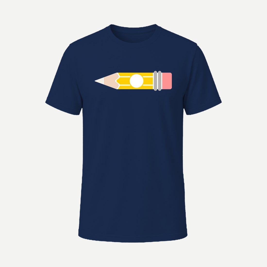Pencil Monogram Circle Navy