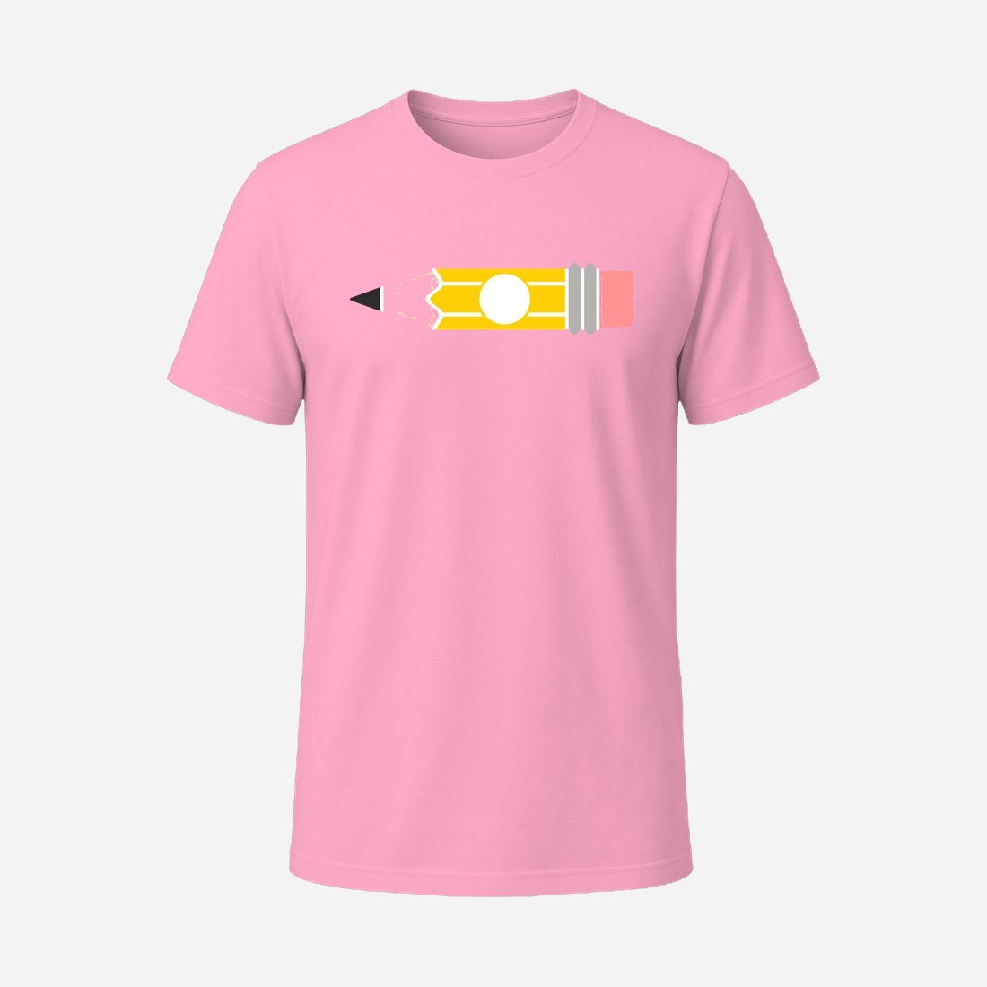 Pencil Monogram Circle Pink