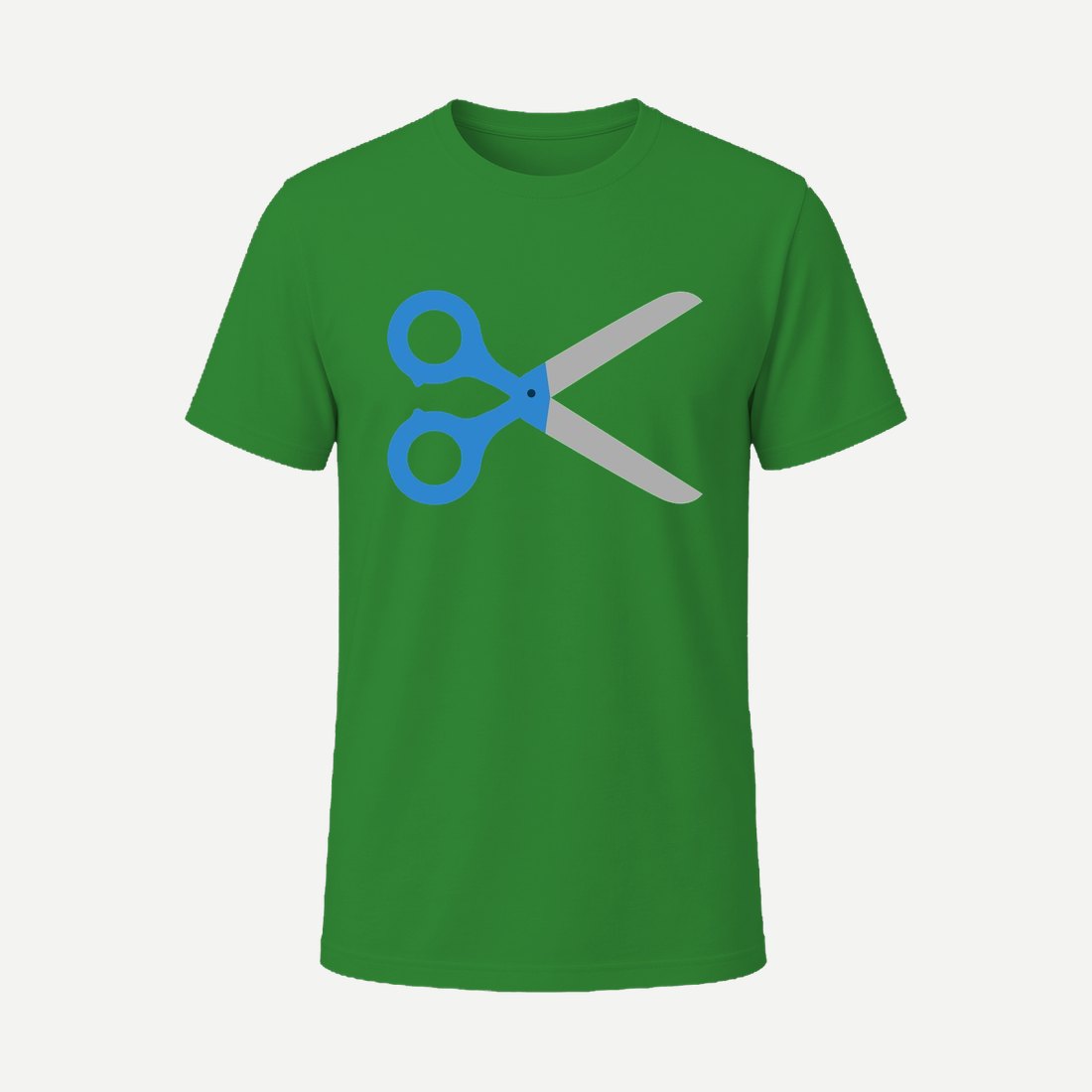 School Tools Scissors Green