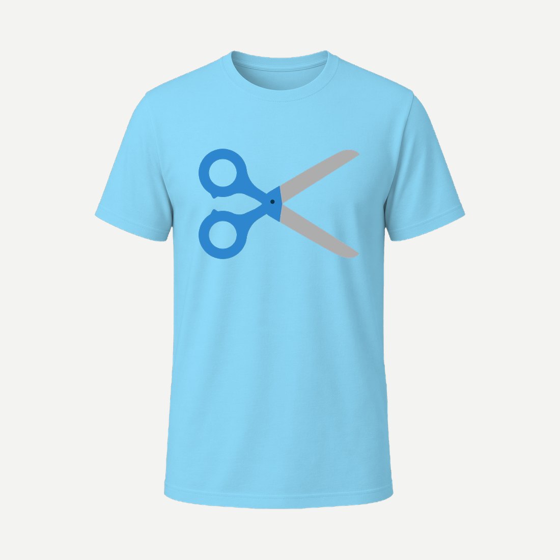 School Tools Scissors Sky Blue