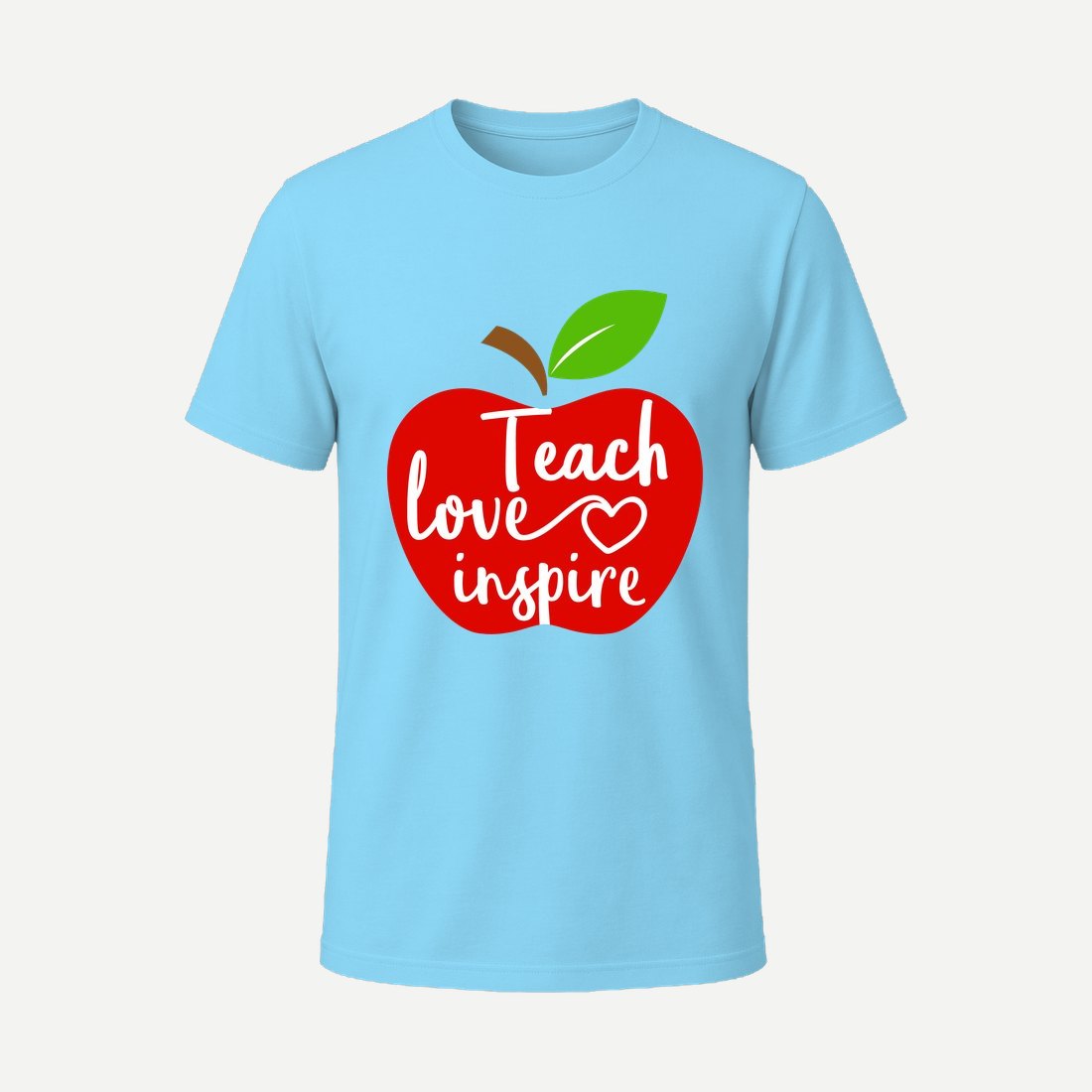Teach Love Inspire Apple Sky Blue