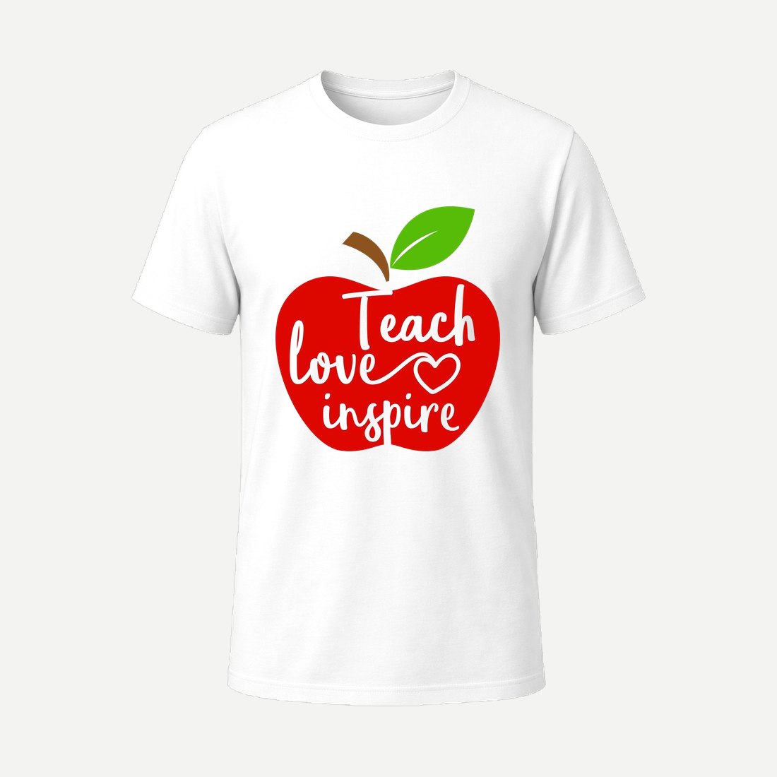 Teach Love Inspire Apple White
