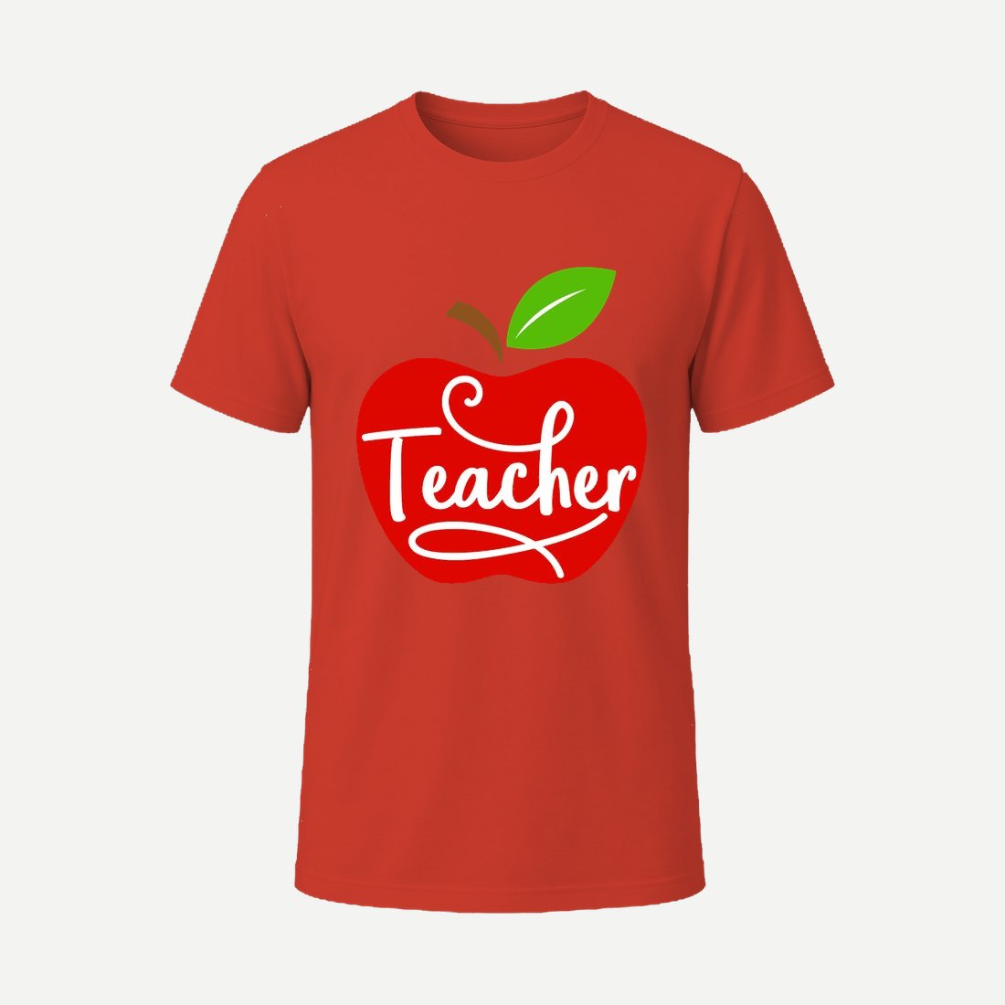 Teacher Apple Red