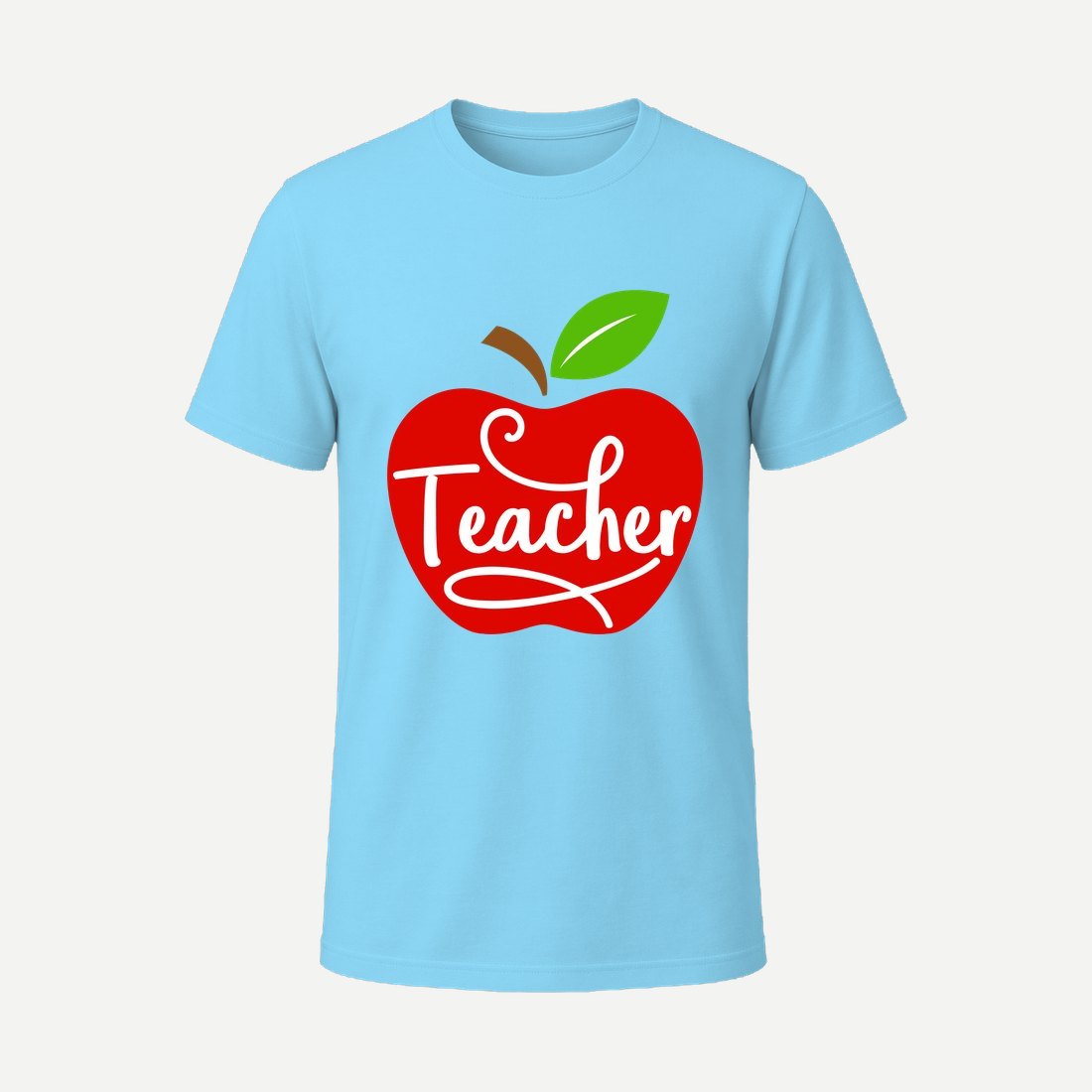 Teacher Apple Sky Blue