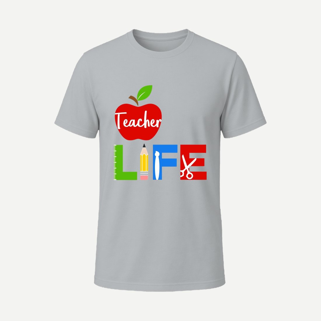 Teacher Life School Supplies Charcoal