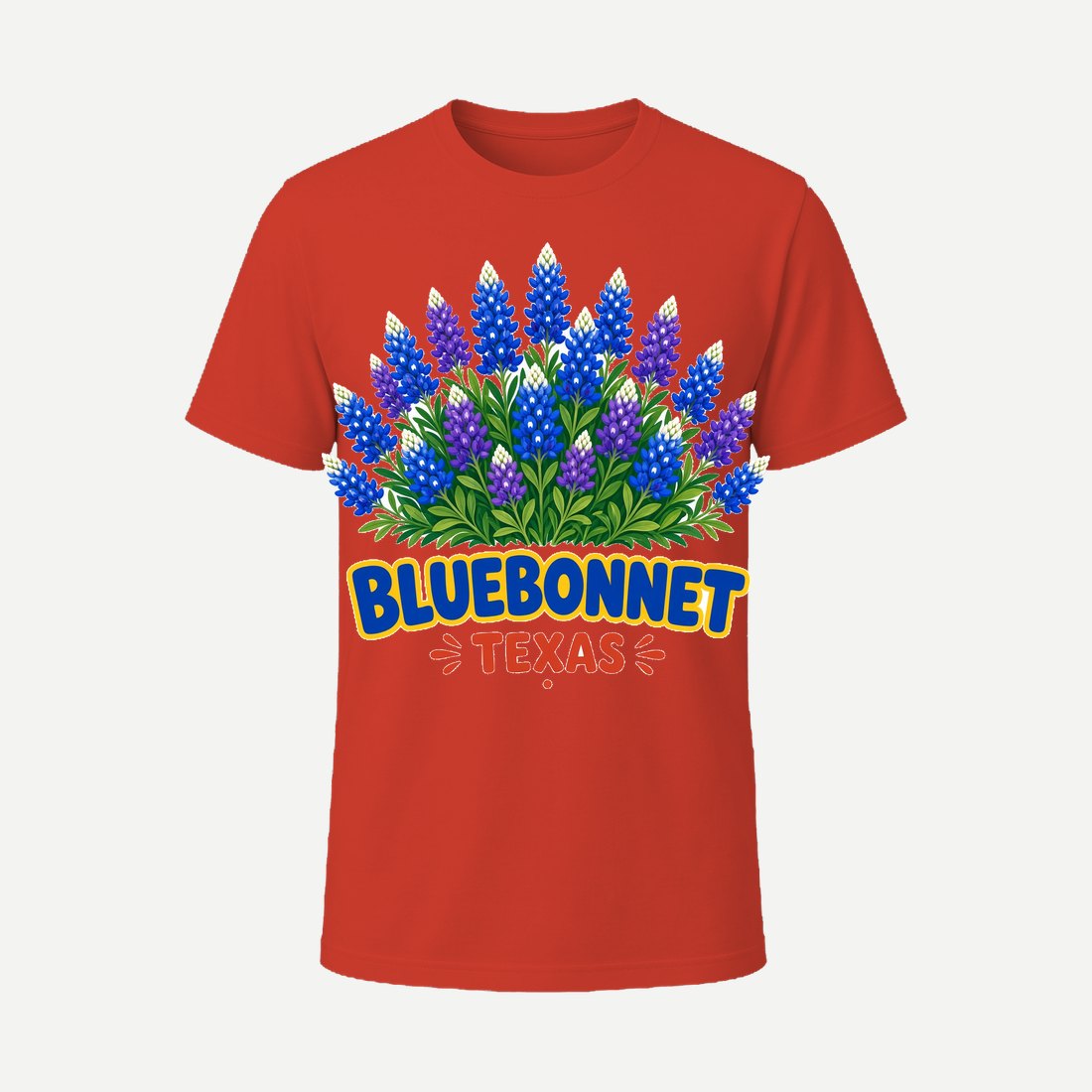 Bluebonnet Texas Red