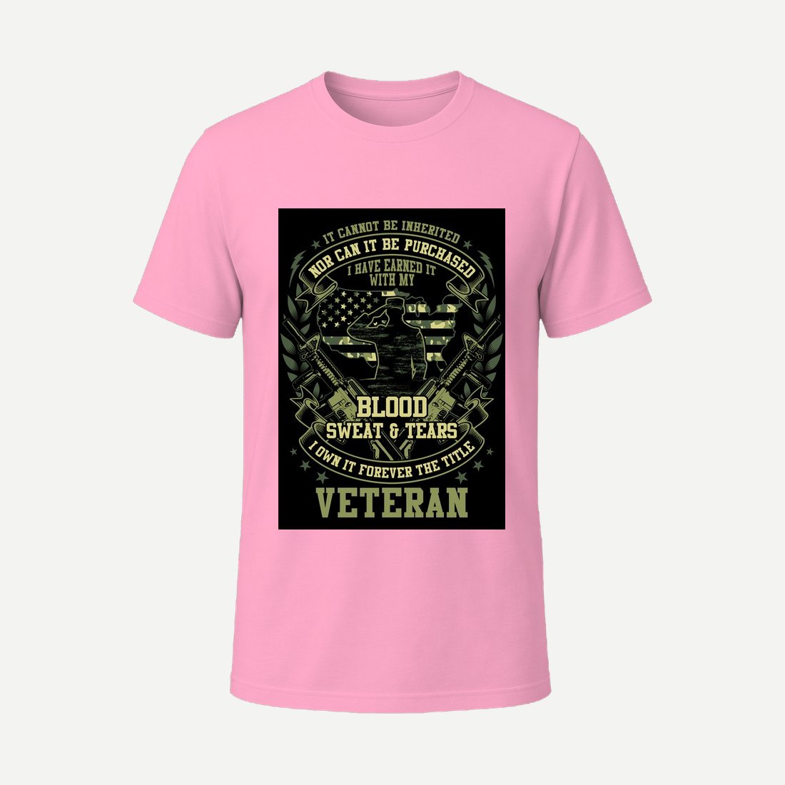 Blood Sweat and Tears Veteran Pink