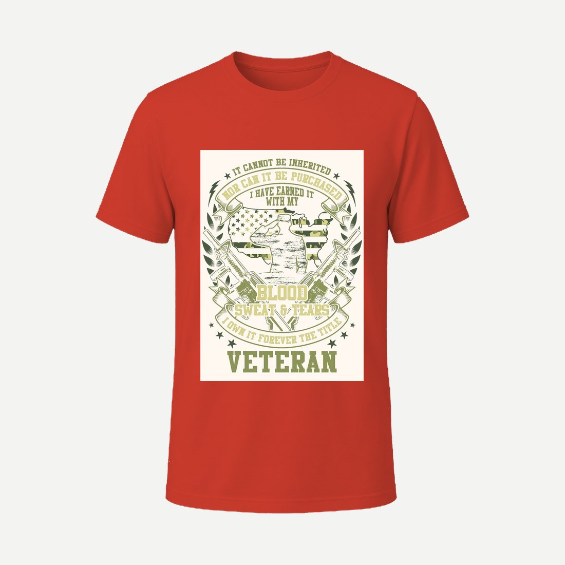 Blood Sweat and Tears Veteran Red