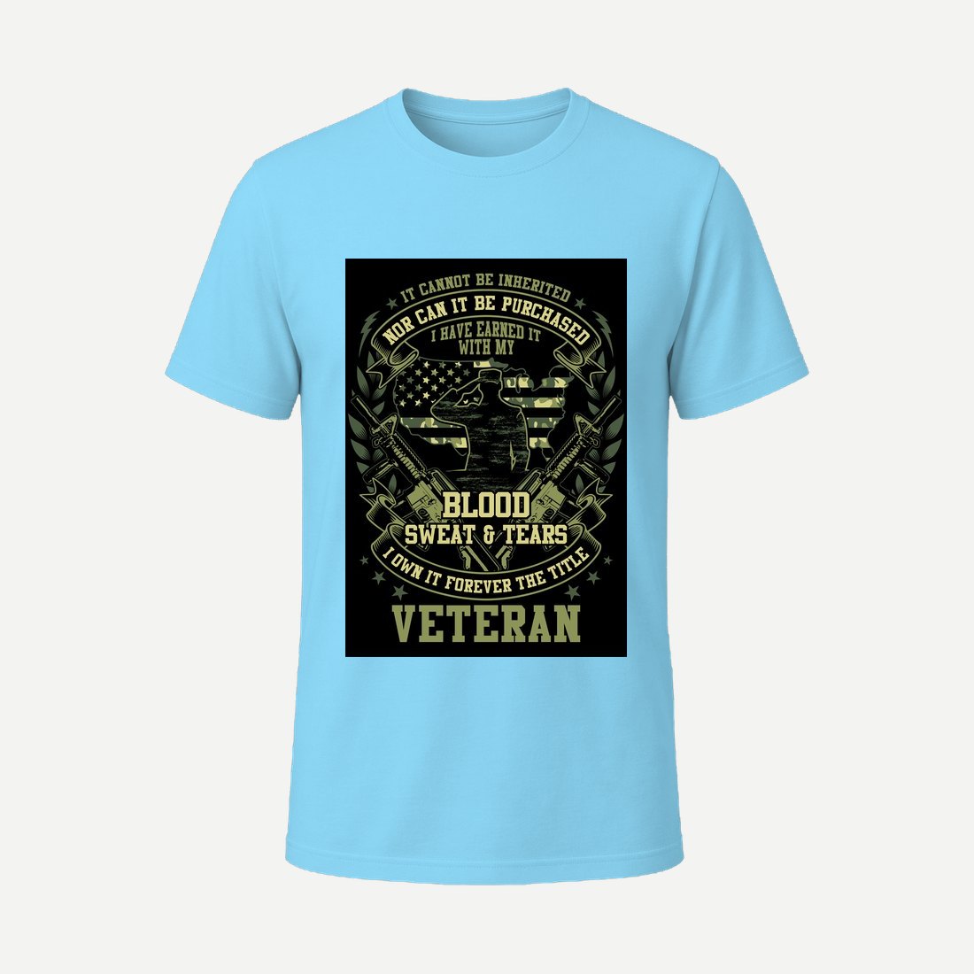 Blood Sweat and Tears Veteran Sky Blue