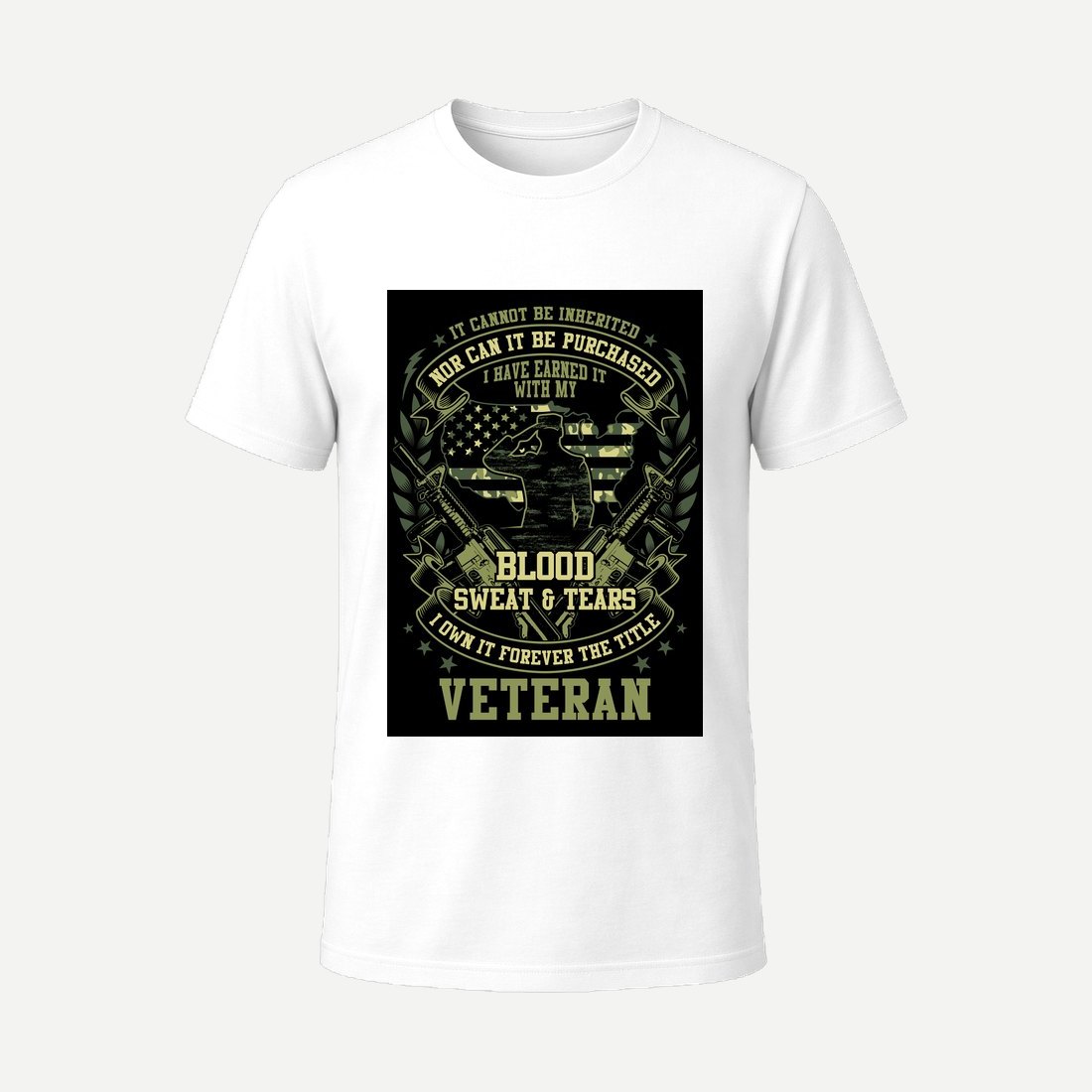 Blood Sweat and Tears Veteran White