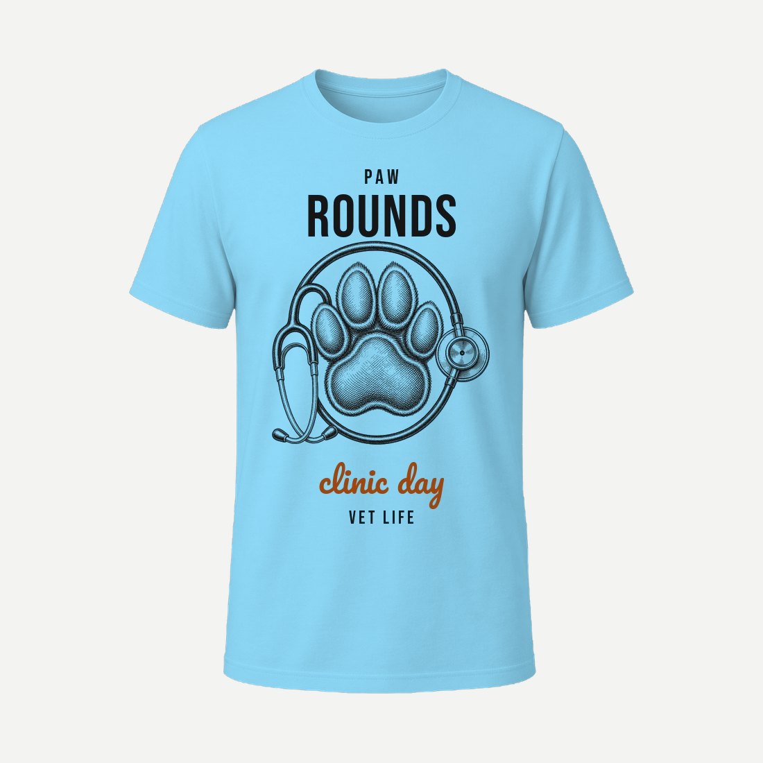 Paw Rounds Sky Blue