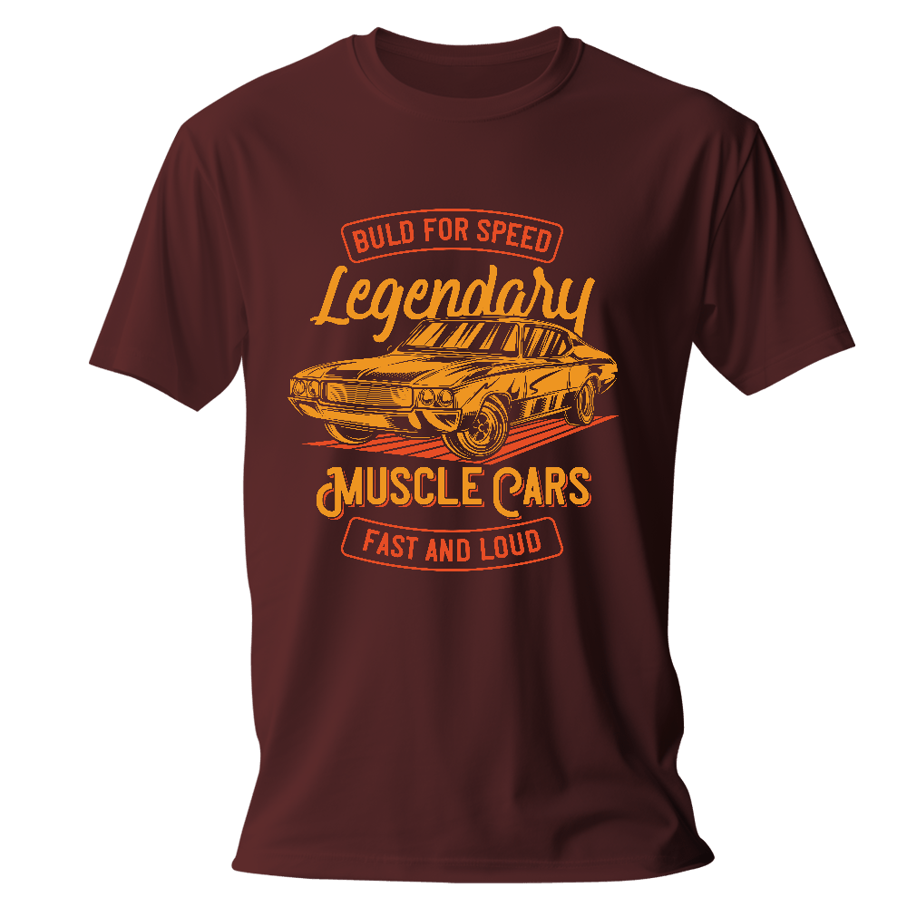 Legendary Muscle Cars Burgundy